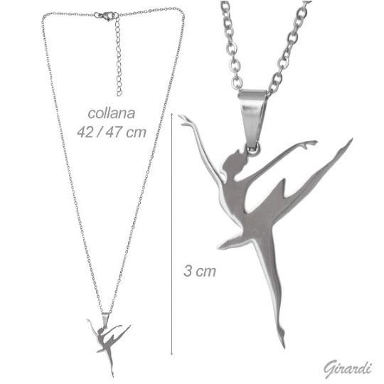 COLLANA GIROCOLLO CON BALLERINA ARABESQUE
